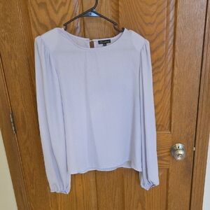 Light Lavender Long-Sleeve Blouse